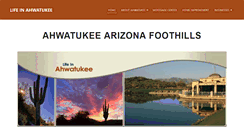 Desktop Screenshot of lifeinahwatukee.com